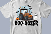 Boo Dozer Halloween Tractor PNG, a Graphic by olgasallom (Thumbnail 3 of 3)