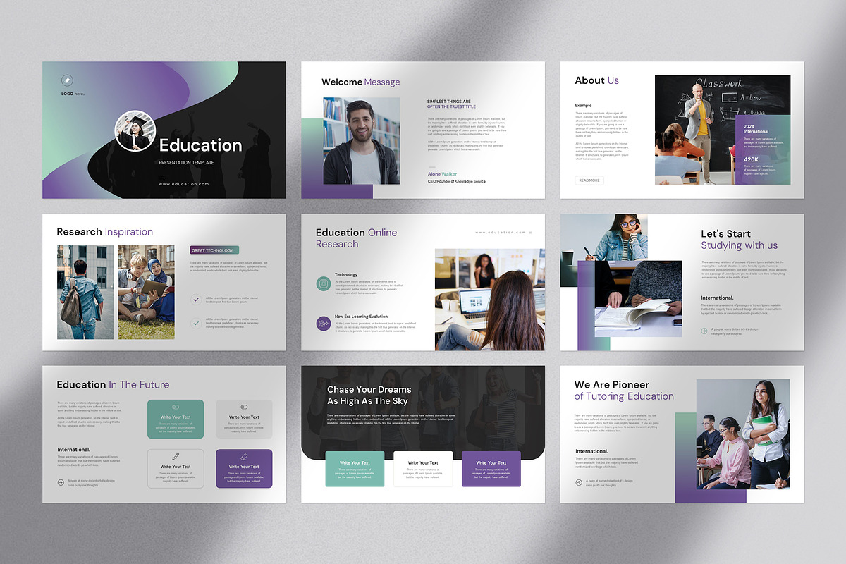 Education Presentation Template preview 4
