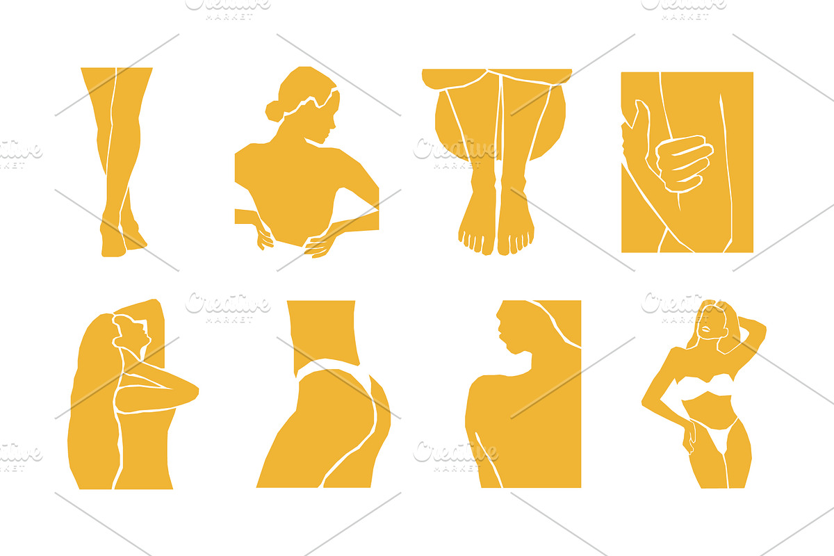 Abstract Female Figure Wall Art, a Background Graphic by C Design Studio (Photo 5 of 12)