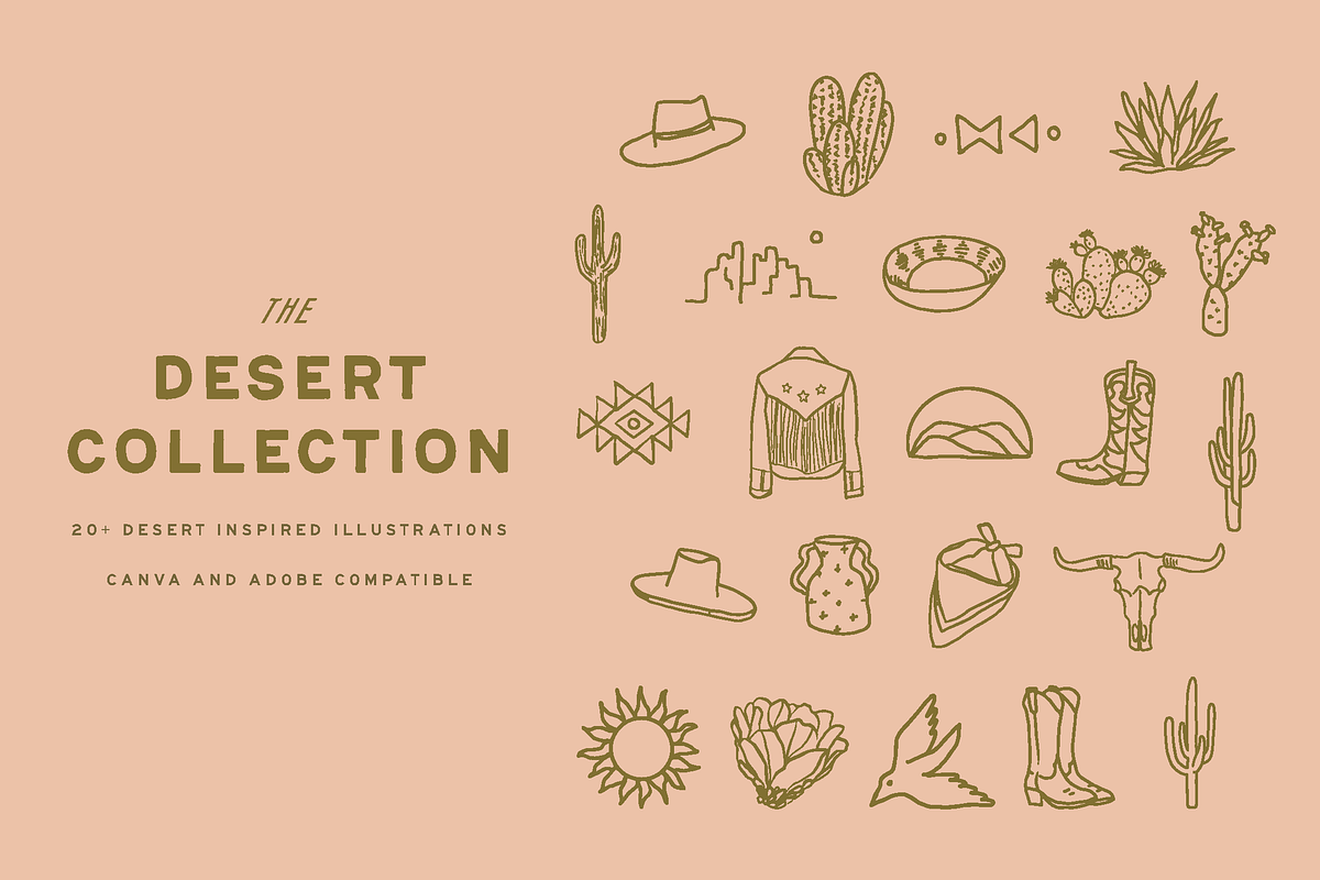 Desert Collection Illustration Pack, a Decorative Illustration by Brighten Made (Photo 5 of 5)