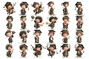 Graduation Children Watercolor Clipa, a Person Illustration by Nicolle's Colorful Art (Thumbnail 3 of 4)
