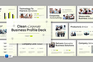 Corporate Business Profile Keynote, a Presentation Template by Loin Studio