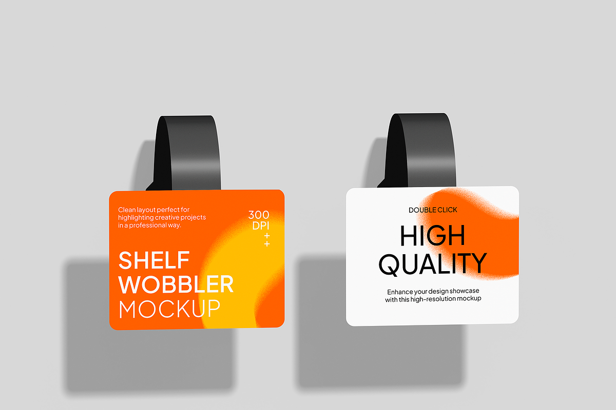 Shelf Wobbler Mockup, an Advertising Mockup by Bartama Graphic (Photo 3 of 3)