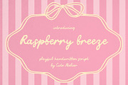 Raspberry beeze - handwritten font, a Handwritten Font by Cute Atelier (Thumbnail 1 of 7)