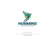 Mascot Humming Bird Logo Design, a Branding & Logo Template by Artnivora.Std (Thumbnail 1 of 4)