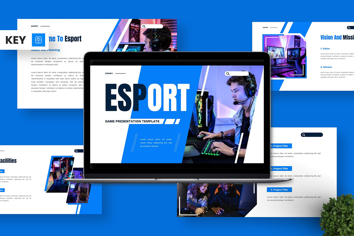 Esport - Game Keynote Templates, a Presentation Template by Deepslide Studio (Photo 1 of 6)