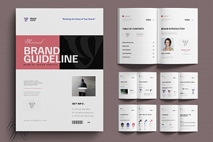 Brand Identity Brochure Template, a Brochure Template by MightyDesign