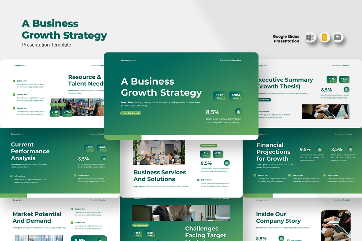 Business Strategy - Google Slides, a Presentation Template by QR Design Studio (Photo 1 of 3)