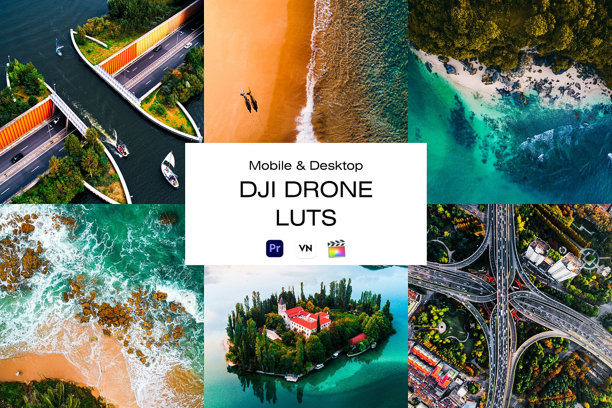 Cinematic DJI Drone LUTs, a Plug-in Add-On by MEPRESETS (Photo 1 of 8)