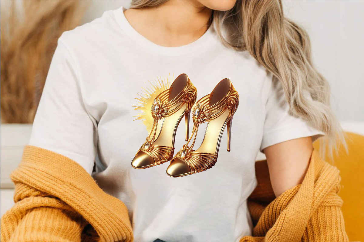 Gold Radiant Heels Sublimation Clipa, an Illustration by SVGArt (Photo 6 of 7)