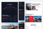 Freight and Logistics Website UI, an UI Kit Template by peterdraw (Thumbnail 6 of 7)