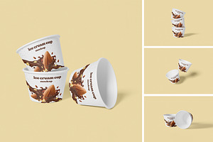 Ice Cream Cup Mockup, a Cups & Container Mockup by xavier_studio