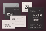 Minimalist Wedding Invitation Set, an Invitation Template by graphicook (Thumbnail 2 of 3)
