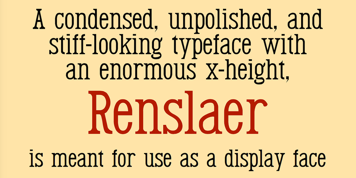 Renslaer, a Serif Font by Ingrimayne Type (Photo 1 of 5)