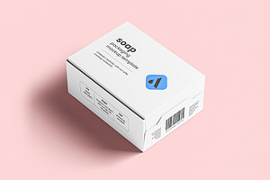 White Soap Box Packaging Mockup