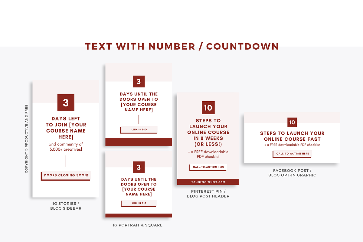Social Media Bundle Course Webinar, a Social Media Template by ProductiveandFree (Photo 6 of 13)
