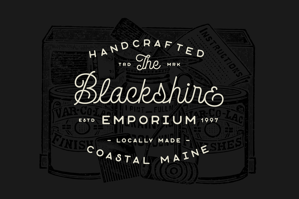 Avondale - Monoline Font DUO preview 2