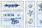 Mediterranean seaside postage stamp, an Animal Illustration by Zimages (Thumbnail 3 of 3)