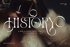 History Elegant Ligature Serif Font