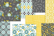 Modern Teal, Grey & Mustard Patterns, a Pattern Graphic by Wild Twig Co (Thumbnail 5 of 5)