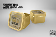 Square Tins with Clear Lid Mockup, a Product Mockup by INCDesign (Thumbnail 5 of 7)