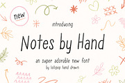 Notes by Hand Font, a Sans Serif Font by Lollipop Hand Drawn (Thumbnail 1 of 7)