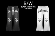 washed flares sweatpants mockup, a Bottom Mockup by yalanois (Thumbnail 2 of 5)