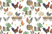 Happy farm patterns, a Pattern Graphic by ramika (Thumbnail 4 of 11)