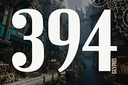 Steamspire - Steampunk Font, a Serif Font by HipFonts (Thumbnail 9 of 9)