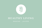 10 Minimal Healthy Food Logos, a Branding & Logo Template by GudBrand Studio (Thumbnail 1 of 10)