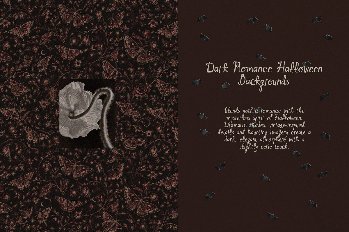 Dark Romance Halloween Backgrounds, a Background Graphic by Lidberia (Photo 4 of 12)