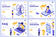 Isometric Online Customer Support, a Person Illustration by TAlex (Thumbnail 6 of 6)