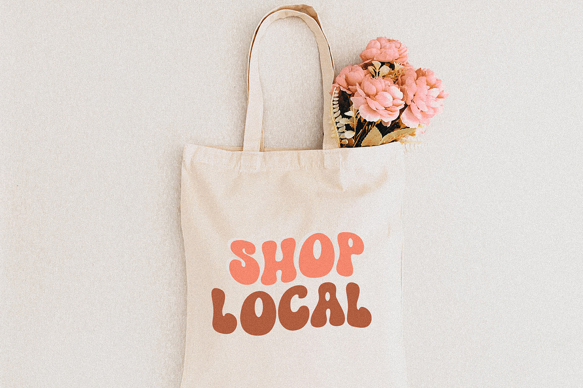 Honey Babe Groovy Retro Font, a Handwritten Font by BarcelonaShop (Photo 9 of 9)