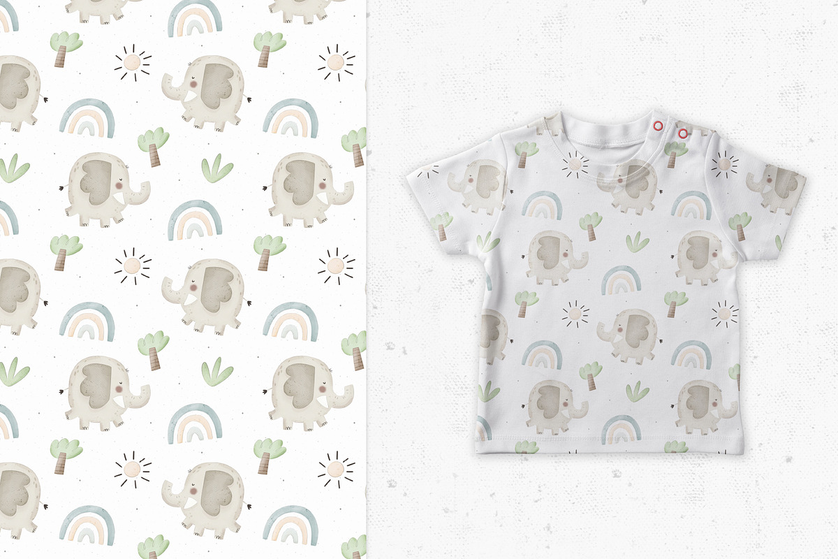 Elephant, a Pattern Graphic by AnnieArt (Photo 3 of 5)