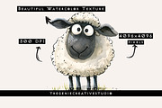 Cute Sheep PNG Clipart Set, an Animal Illustration by Geniecreativestudio (Thumbnail 3 of 9)