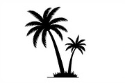 Tropical Palm Tree Silhouette Bundle, an Illustration by Amazin_art (Thumbnail 19 of 21)