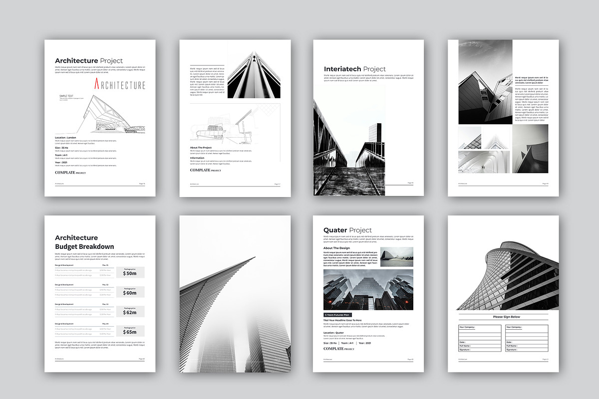 QUATER | Architecture Portfolio, a Brochure Template by obayes (Photo 5 of 18)