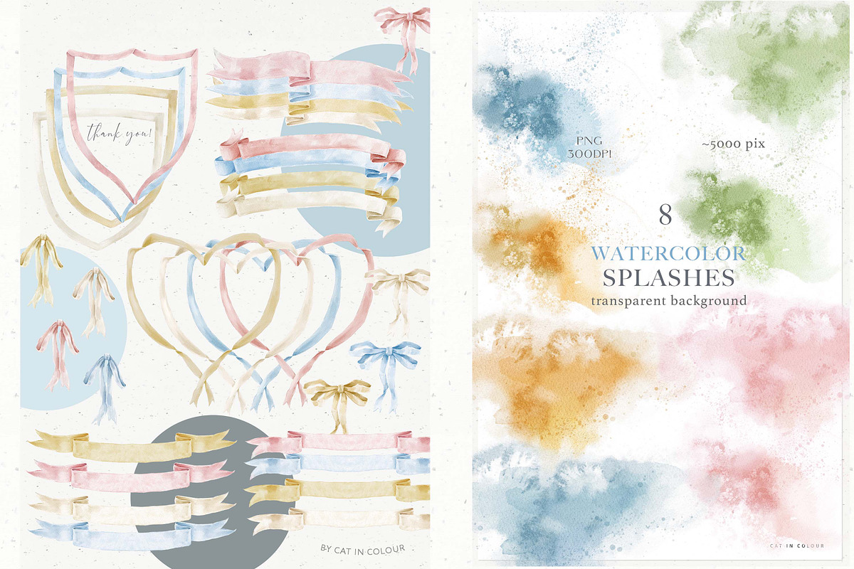 Baby First Year Watercolor Set, an Animal Illustration by Cat In Colour (Photo 6 of 10)