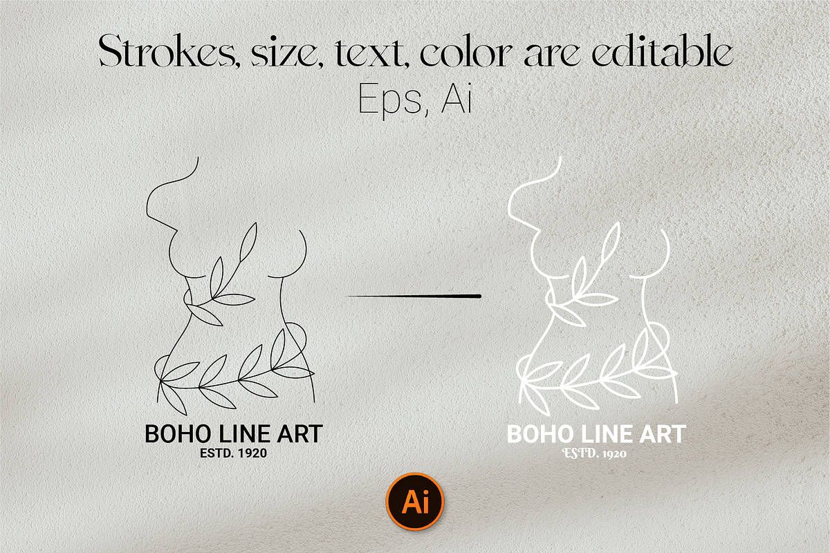 Bohemian Line Art Logos, an Illustration by AnnArt (Photo 6 of 8)