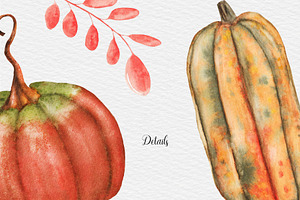 Watercolor Autumn Fall Illustration