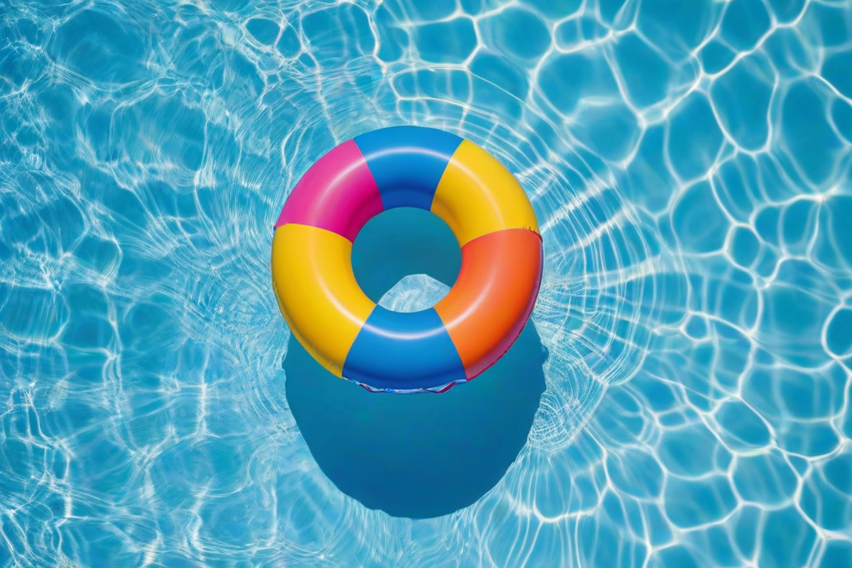 Summer inflatable float on pool, a Sports & Recreation Photo by MP Vault (Photo 1 of 2)