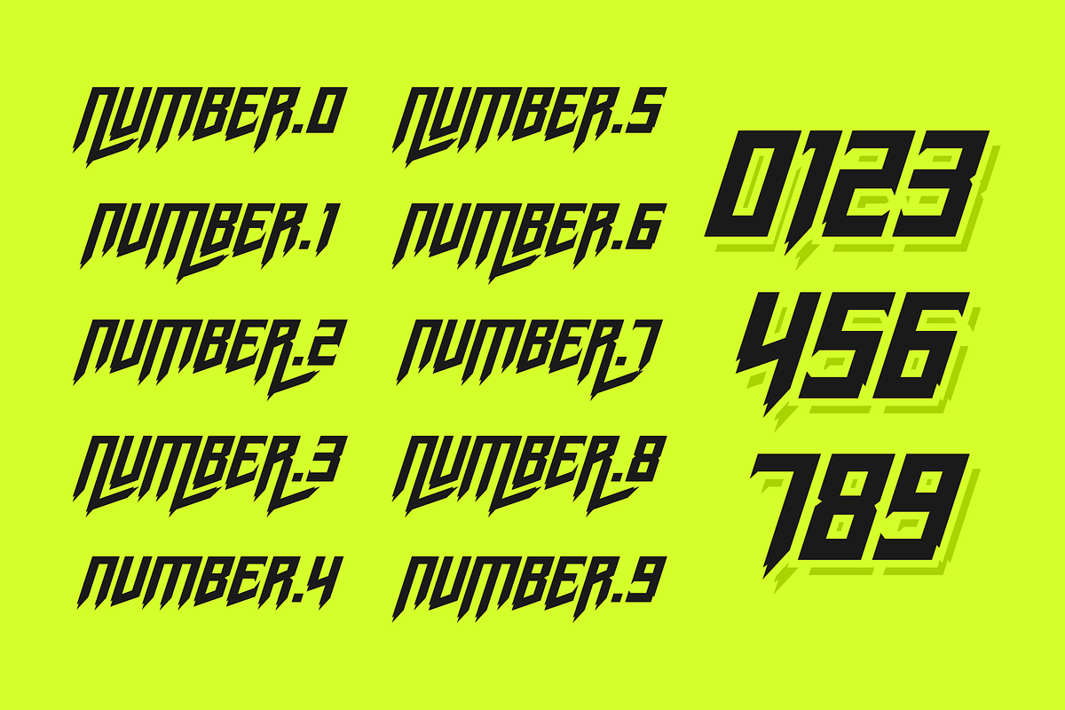 Nighstema Sports display font, a Font by Yktypstd (Photo 9 of 12)