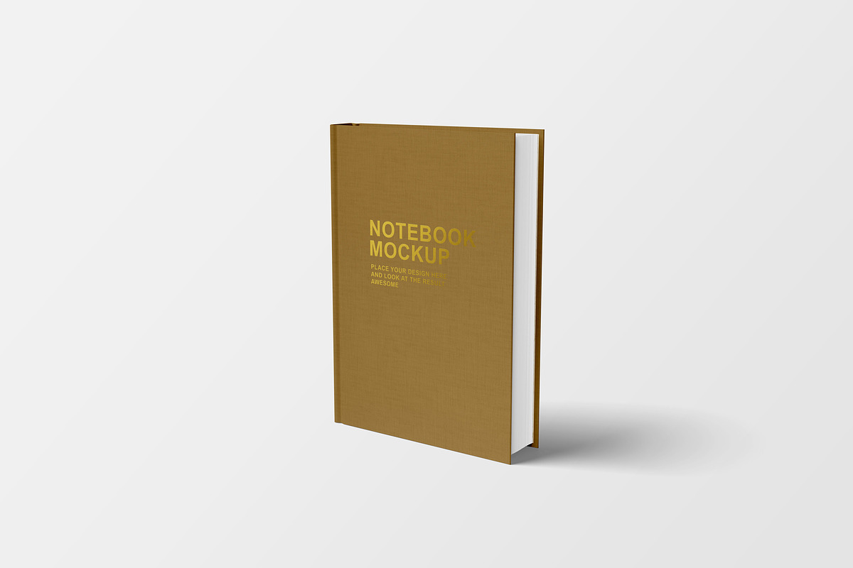 Notebook mockup, a Books & Magazine Mockup by graphiccrew (Photo 9 of 12)