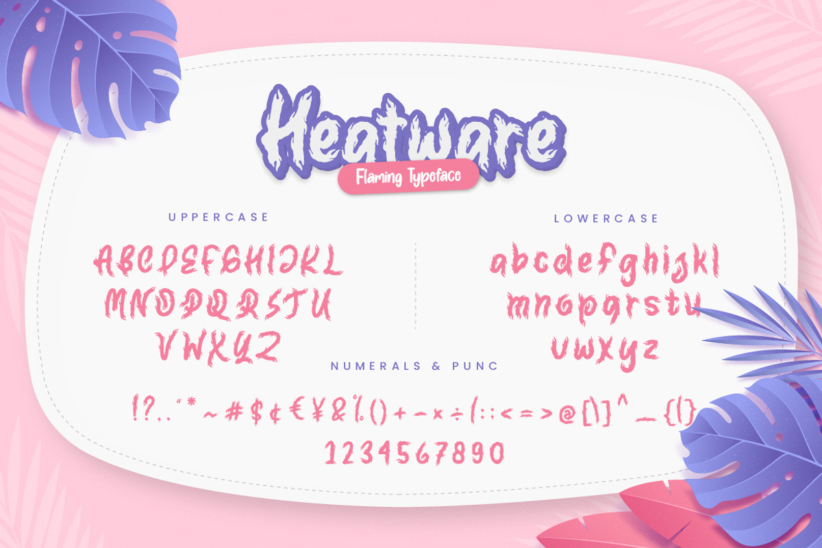 Heatware Flaming Advertisement Font, a Font by MikroType Std (Photo 9 of 9)