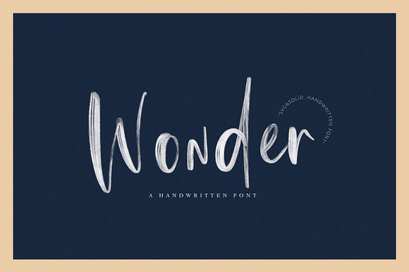 Wonder | SVG Font preview 8