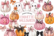 Coquette Halloween Clipart, an Illustration by TatiMockup (Thumbnail 1 of 5)