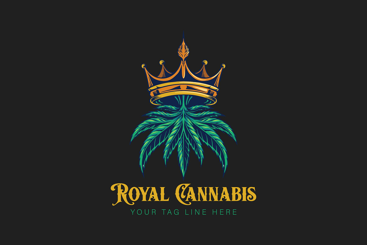 Green Cannabis Royal Logo, a Branding & Logo Template by Design House (Photo 2 of 2)