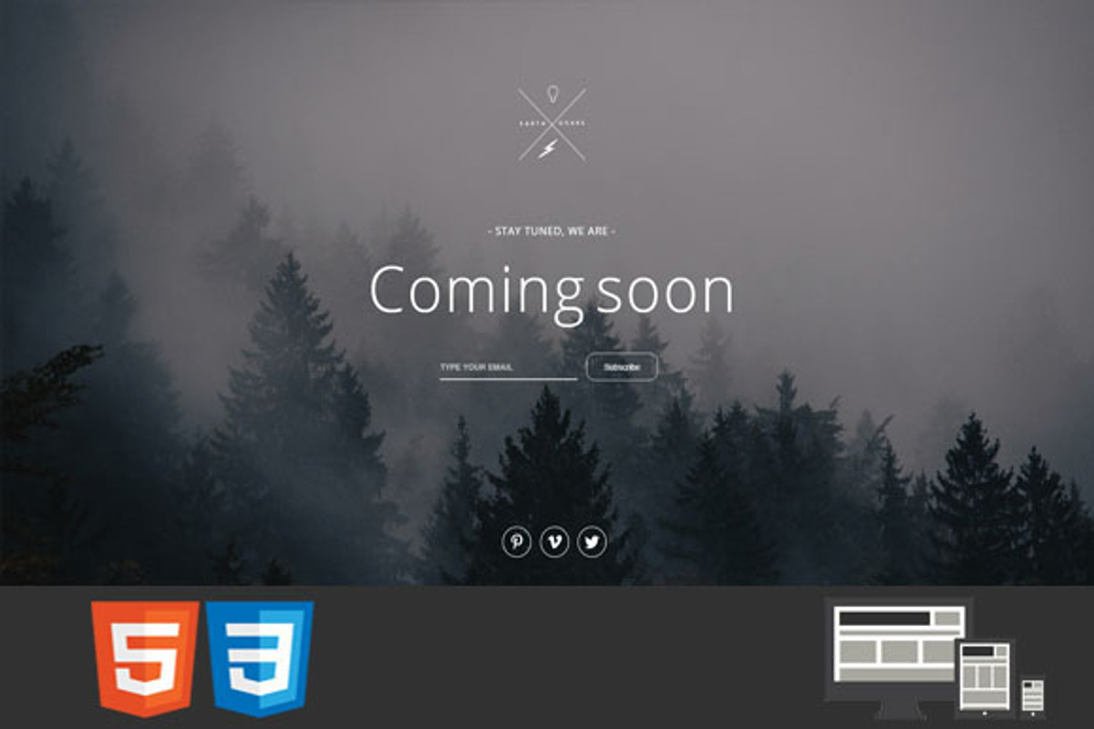 4earth - Coming Soon HTML Template, a Landing Page Template by earthquake (Photo 1 of 3)
