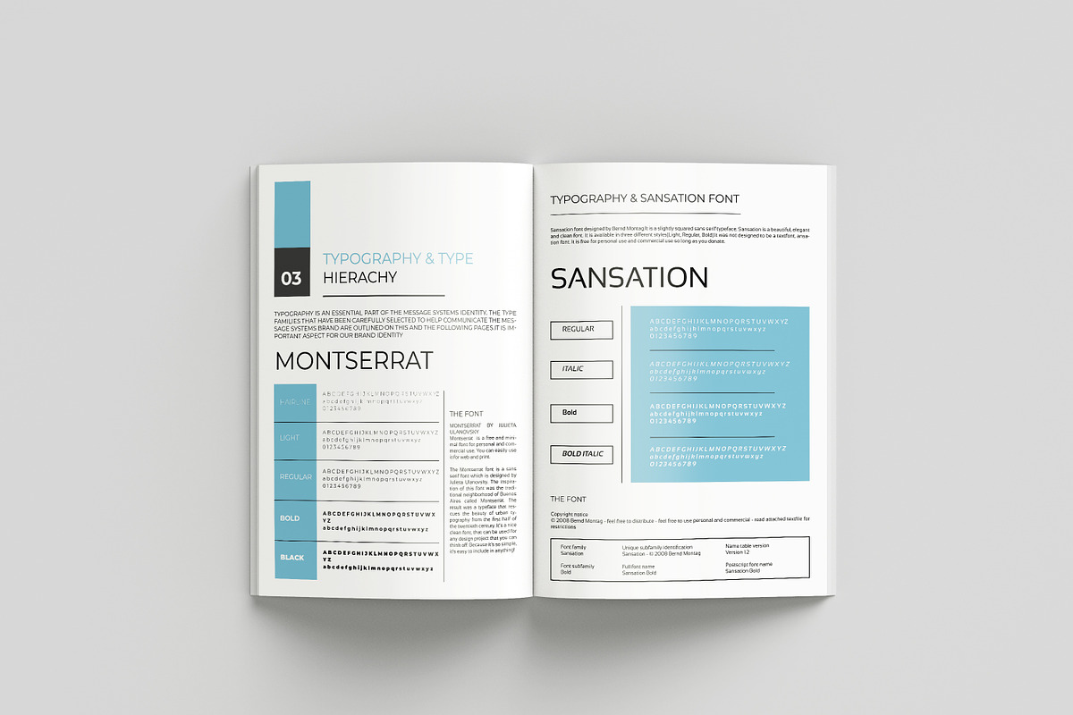 Brand Guideline Template, a Brochure Template by retrographix (Photo 5 of 9)