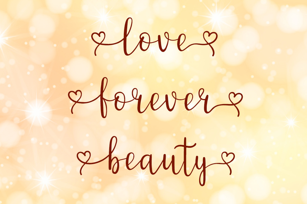 Love font, a Script Font by JuliaKJ (Photo 2 of 5)